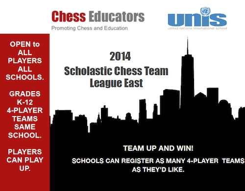 2014 Scholastic Chess Team League East